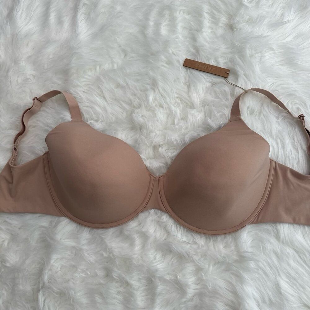 Skims Fits Everybody T-Shirt Demi Bra Mica Size 34H